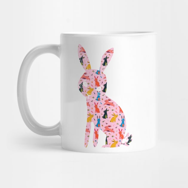 Bunny Hop: A Delightful Pattern of Playful Bunnies by cesartorresart